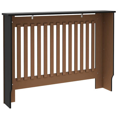 Kryt Radiátoru 2 Pcs Černá 112 X 19 X 81,5 Cm Kompozitní Dřevo