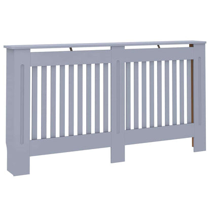 Kryt Radiátoru 2 Pcs Šedá 152 X 19 X 81,5 Cm Kompozitní Dřevo