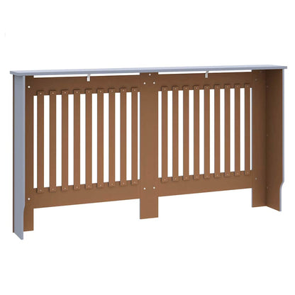 Kryt Radiátoru 2 Pcs Šedá 152 X 19 X 81,5 Cm Kompozitní Dřevo