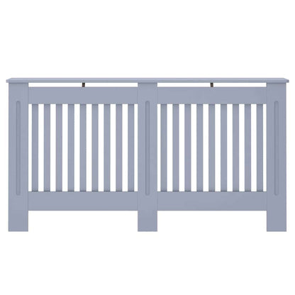 Kryt Radiátoru 2 Pcs Šedá 152 X 19 X 81,5 Cm Kompozitní Dřevo