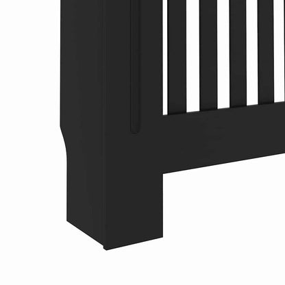 Kryt Radiátoru 2 Pcs Černá 152 X 19 X 81,5 Cm Kompozitní Dřevo