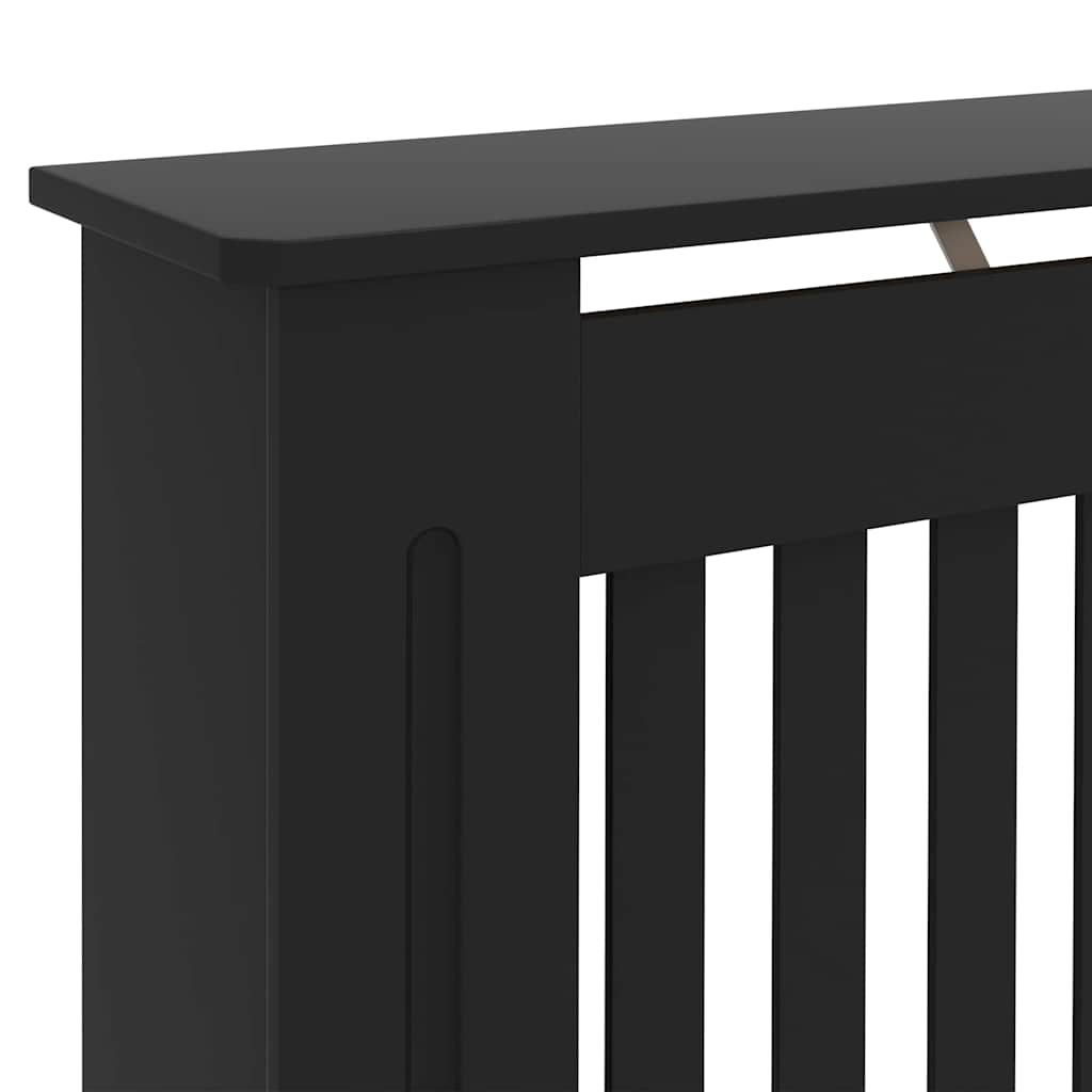 Kryt Radiátoru 2 Pcs Černá 152 X 19 X 81,5 Cm Kompozitní Dřevo