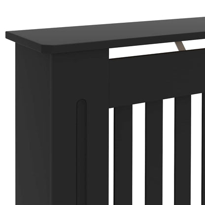 Kryt Radiátoru 2 Pcs Černá 152 X 19 X 81,5 Cm Kompozitní Dřevo