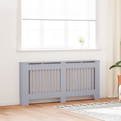 Kryt Radiátoru 2 Pcs Šedá 172 X 19 X 81,5 Cm Kompozitní Dřevo