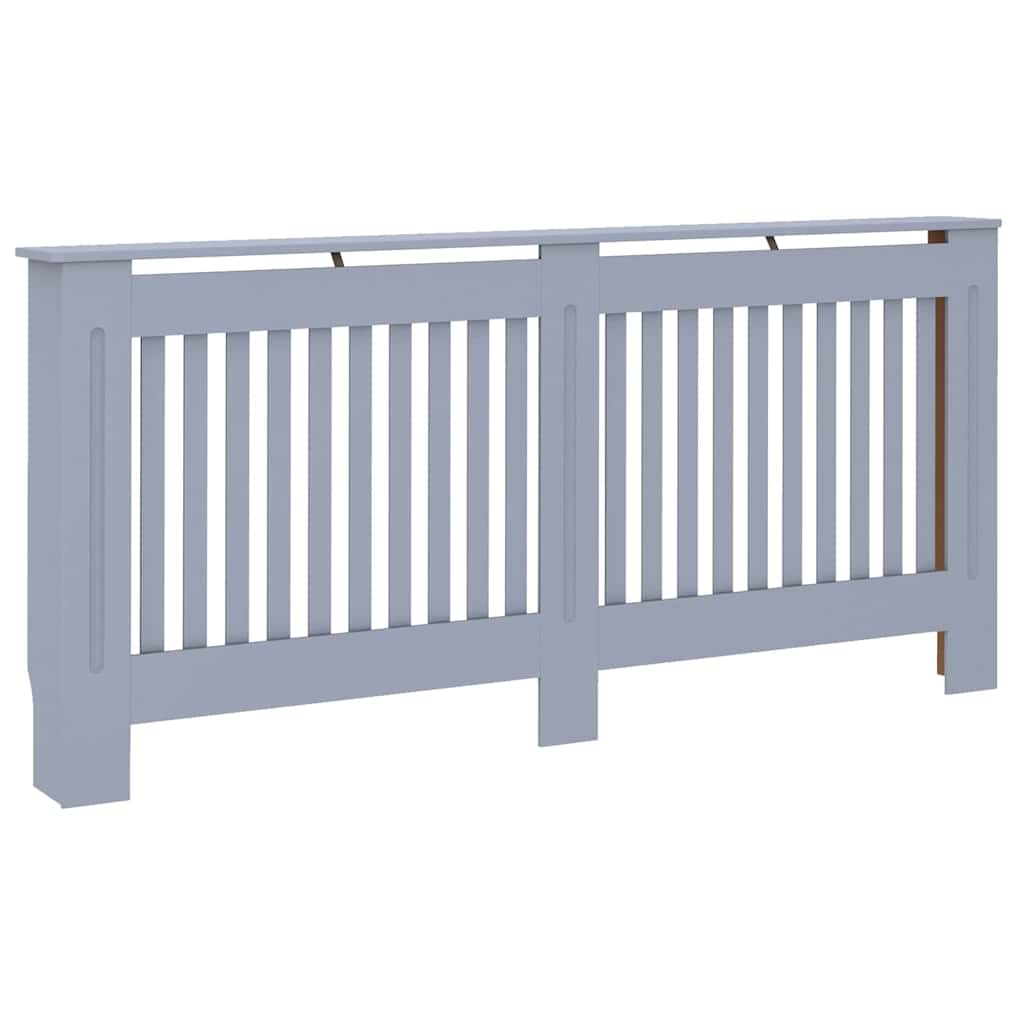 Kryt Radiátoru 2 Pcs Šedá 172 X 19 X 81,5 Cm Kompozitní Dřevo