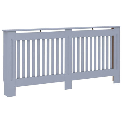 Kryt Radiátoru 2 Pcs Šedá 172 X 19 X 81,5 Cm Kompozitní Dřevo