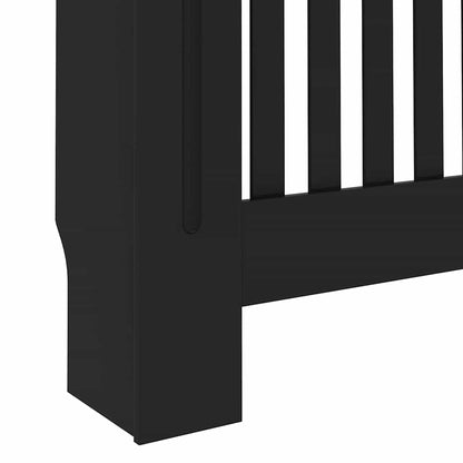 Kryt Radiátoru 2 Pcs Černá 172 X 19 X 81,5 Cm Kompozitní Dřevo
