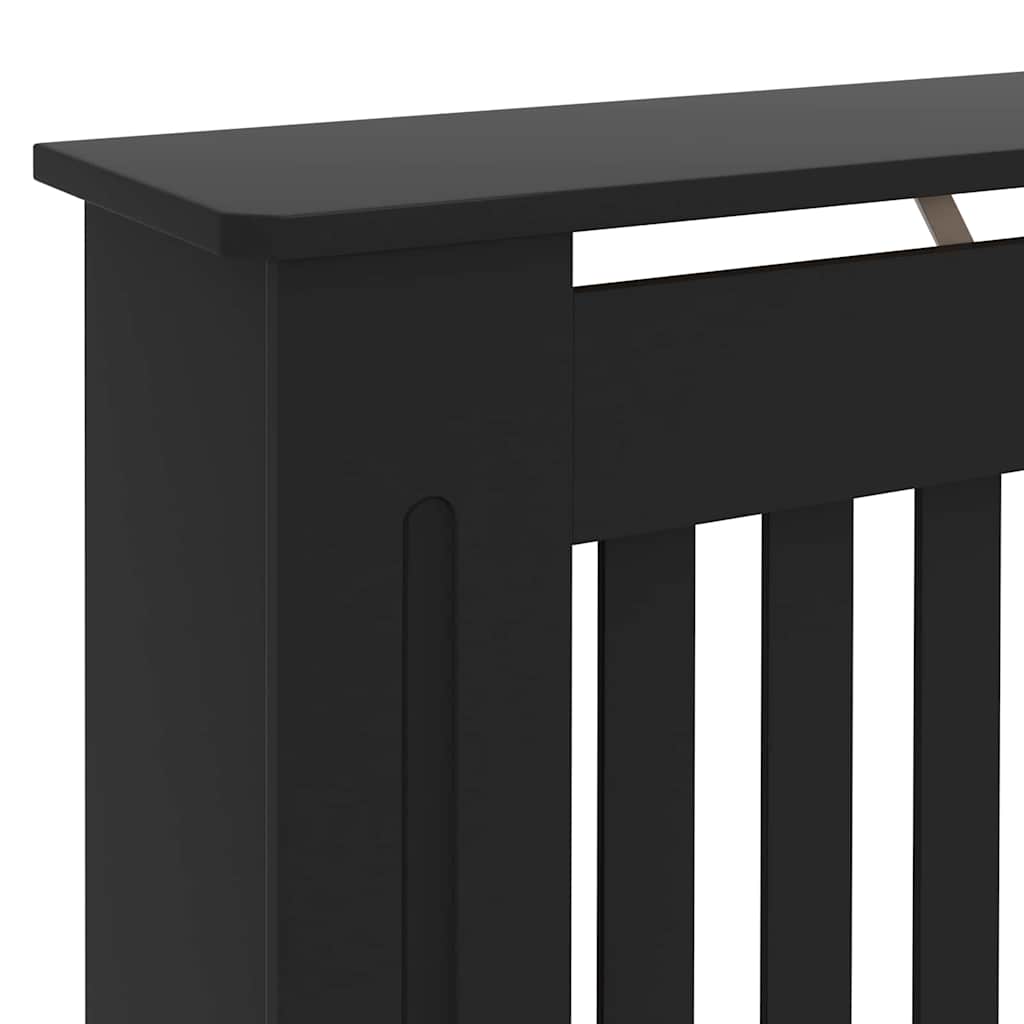 Kryt Radiátoru 2 Pcs Černá 172 X 19 X 81,5 Cm Kompozitní Dřevo