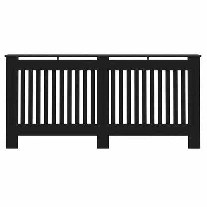 Kryt Radiátoru 2 Pcs Černá 172 X 19 X 81,5 Cm Kompozitní Dřevo
