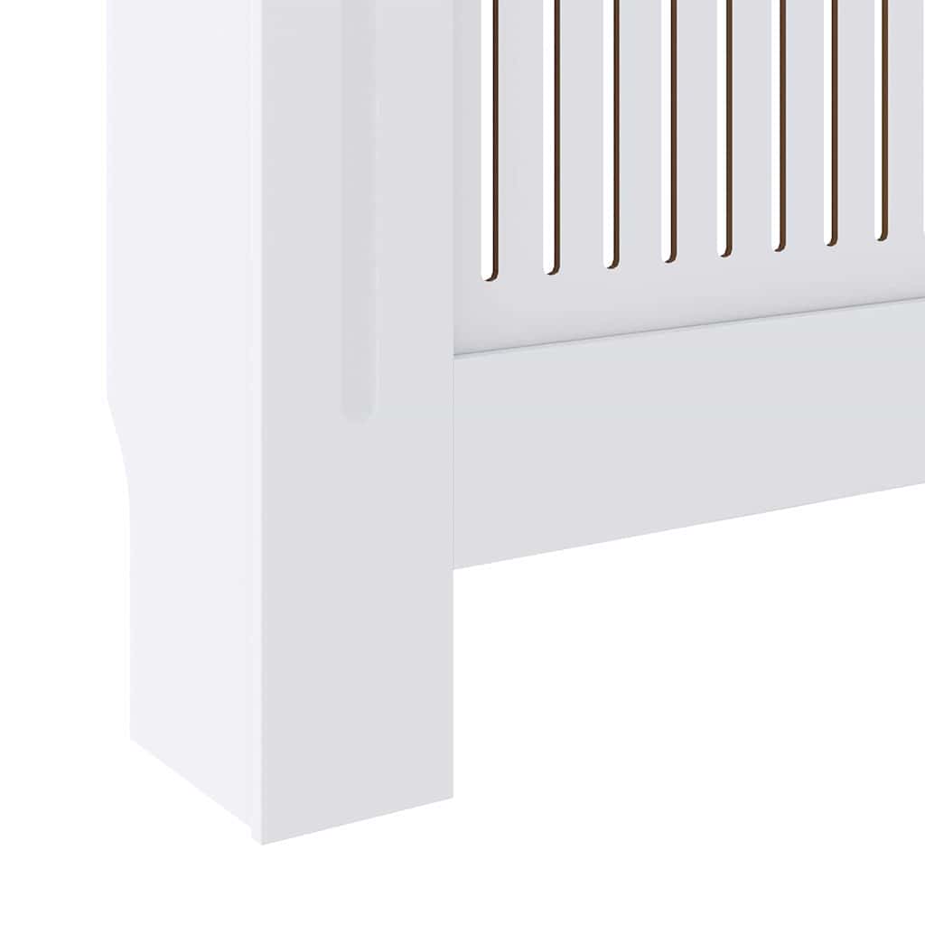 Kryt Radiátoru 2 Pcs Bílá 205 X 20,5 X 81,5 Cm Kompozitní Dřevo