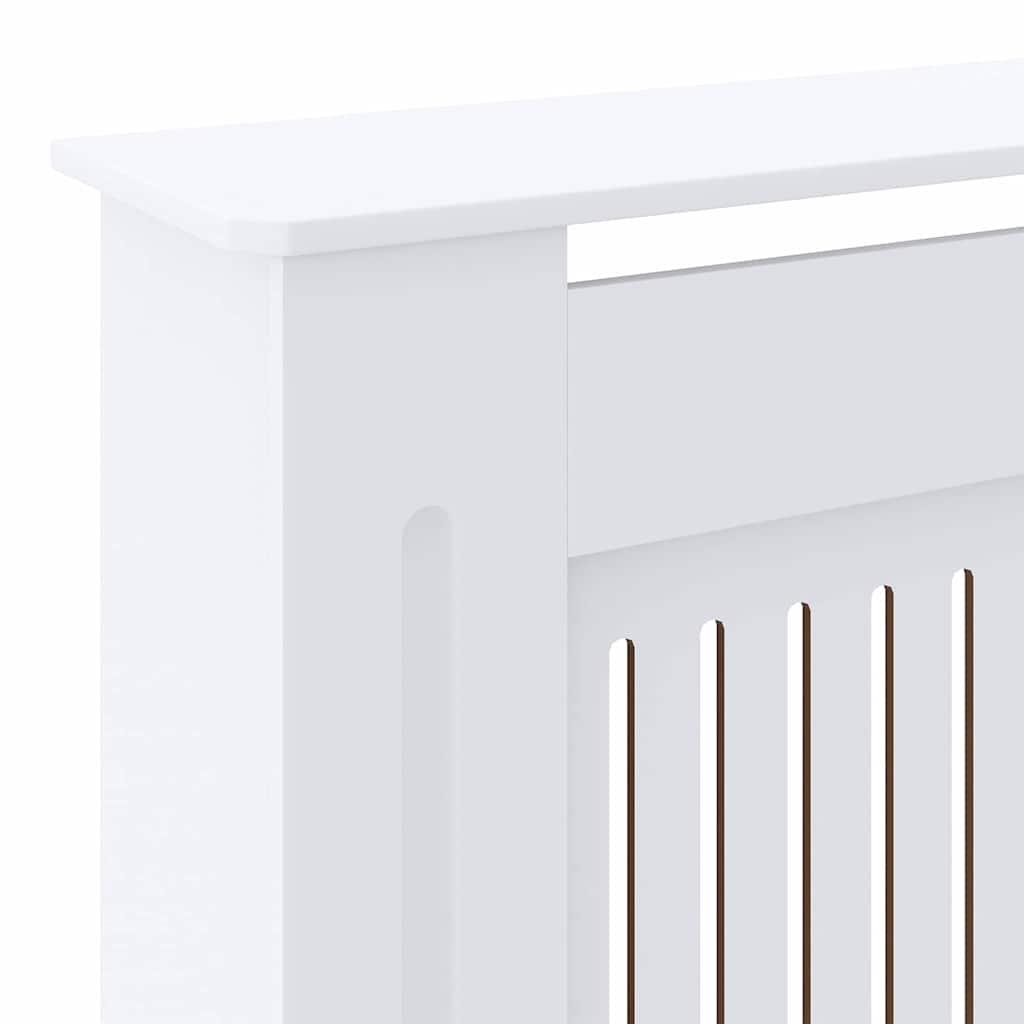 Kryt Radiátoru 2 Pcs Bílá 205 X 20,5 X 81,5 Cm Kompozitní Dřevo