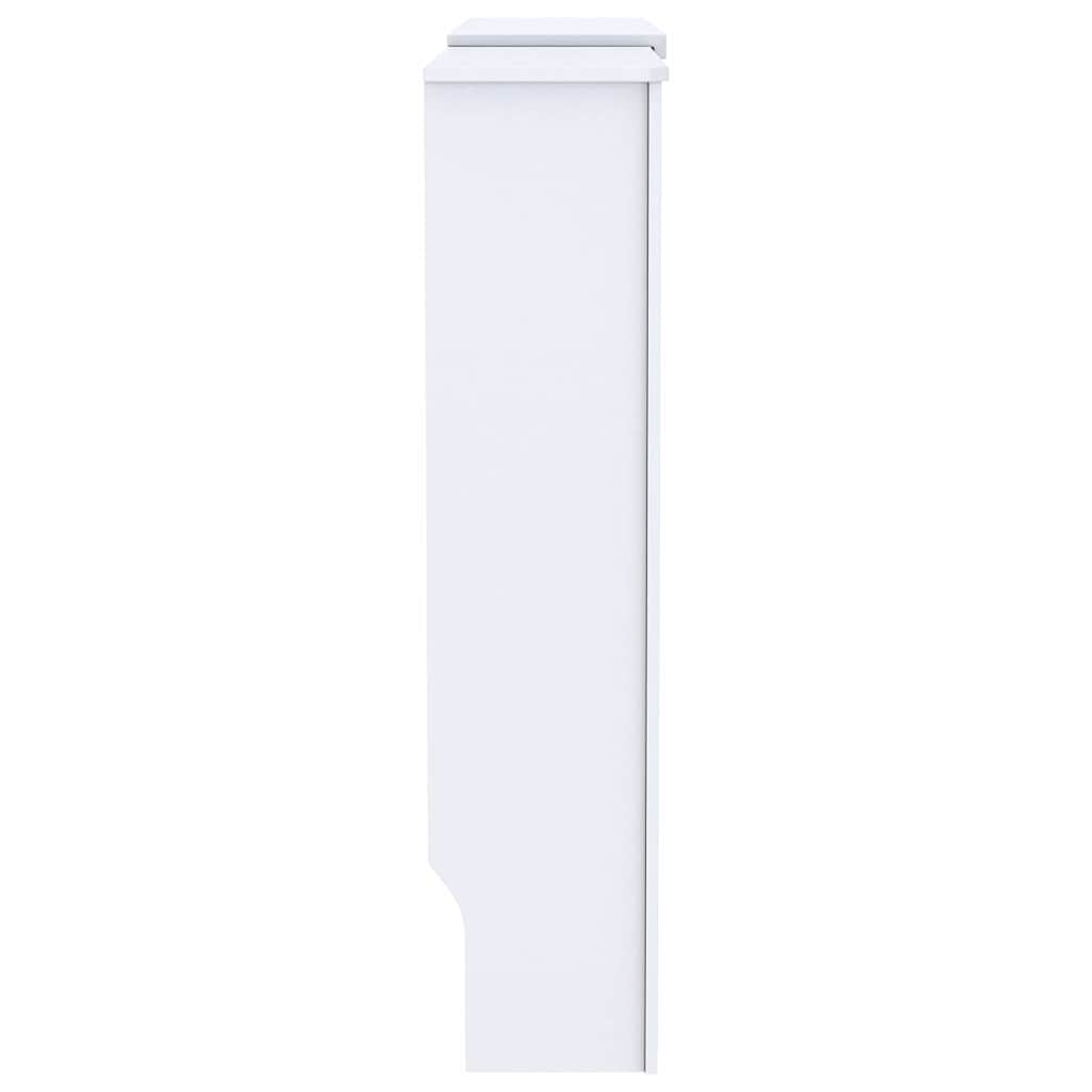 Kryt Radiátoru 2 Pcs Bílá 205 X 20,5 X 81,5 Cm Kompozitní Dřevo