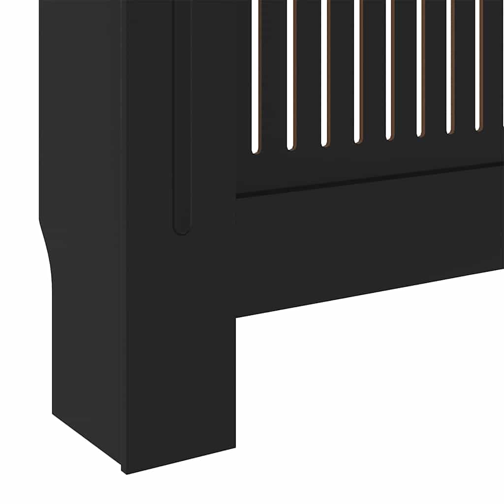 Kryt Radiátoru 2 Pcs Černá 205 X 20,5 X 81,5 Cm