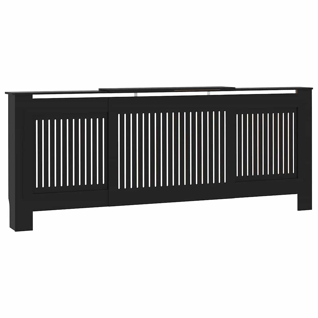 Kryt Radiátoru 2 Pcs Černá 205 X 20,5 X 81,5 Cm