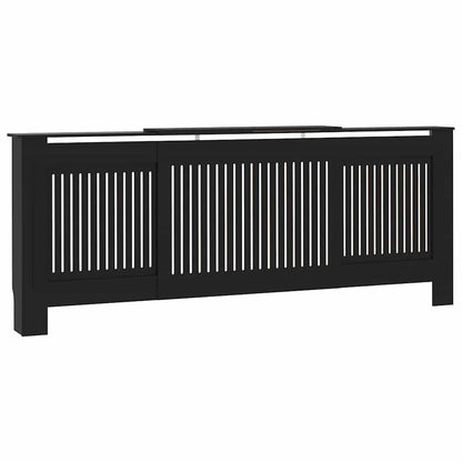 Kryt Radiátoru 2 Pcs Černá 205 X 20,5 X 81,5 Cm