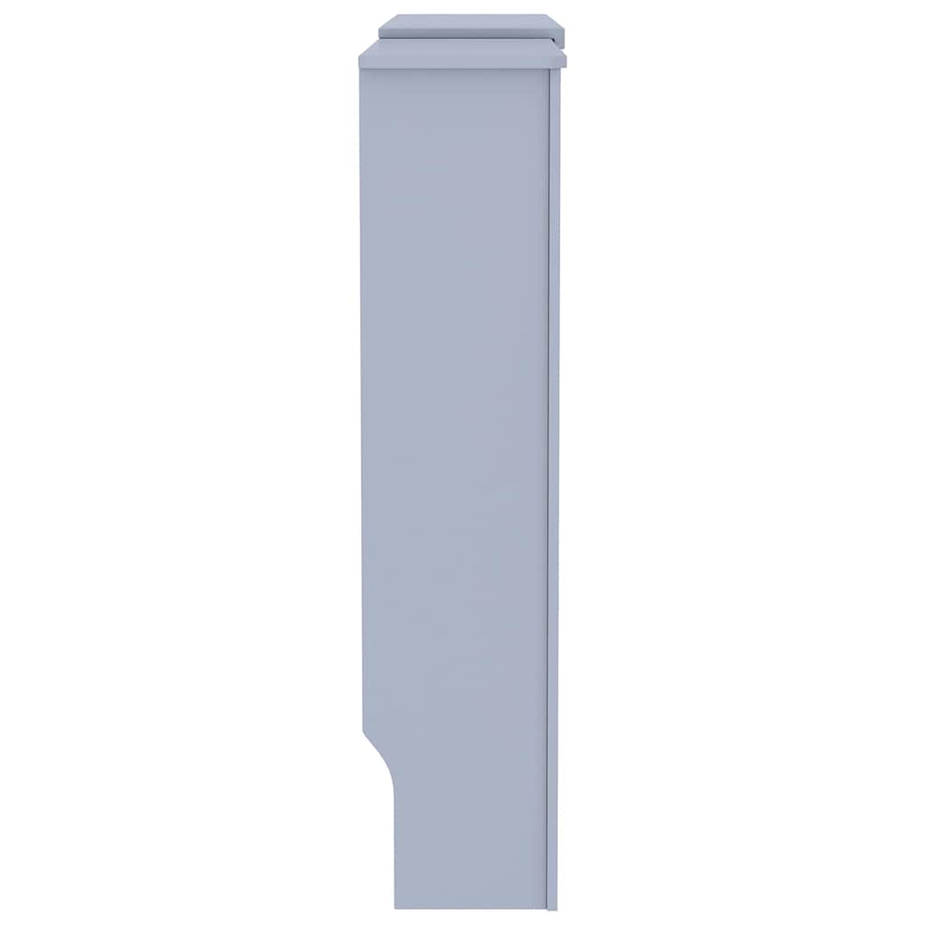 Kryt Radiátoru 2 Pcs Šedá 205 X 20,5 X 81,5 Cm Kompozitní Dřevo