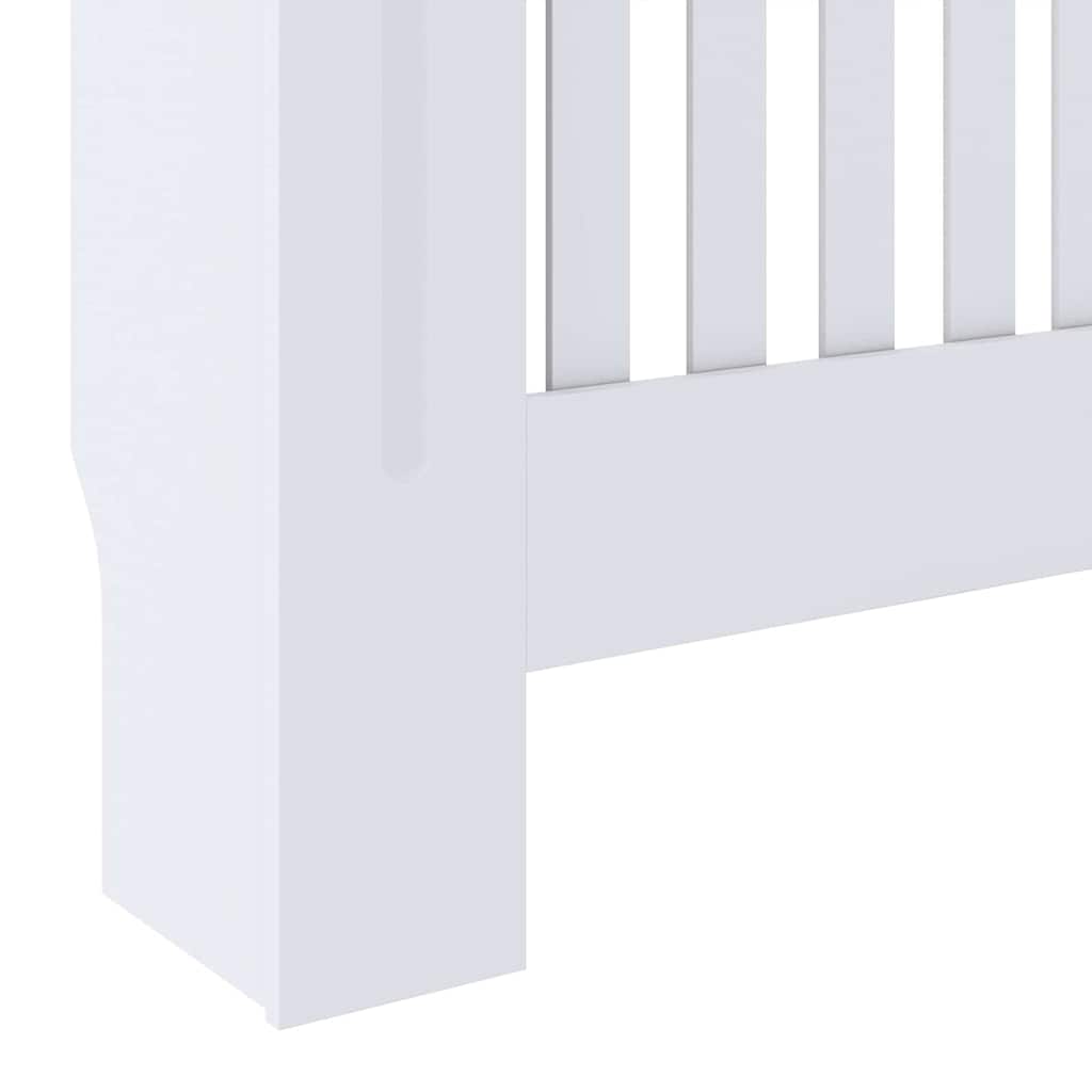 Kryt Radiátoru 2 Pcs Bílá 78 X 19 X 81,5 Cm Kompozitní Dřevo