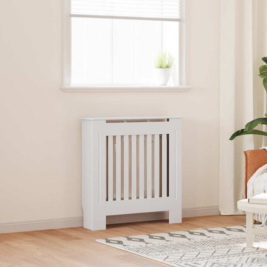 Kryt Radiátoru 2 Pcs Bílá 78 X 19 X 81,5 Cm Kompozitní Dřevo