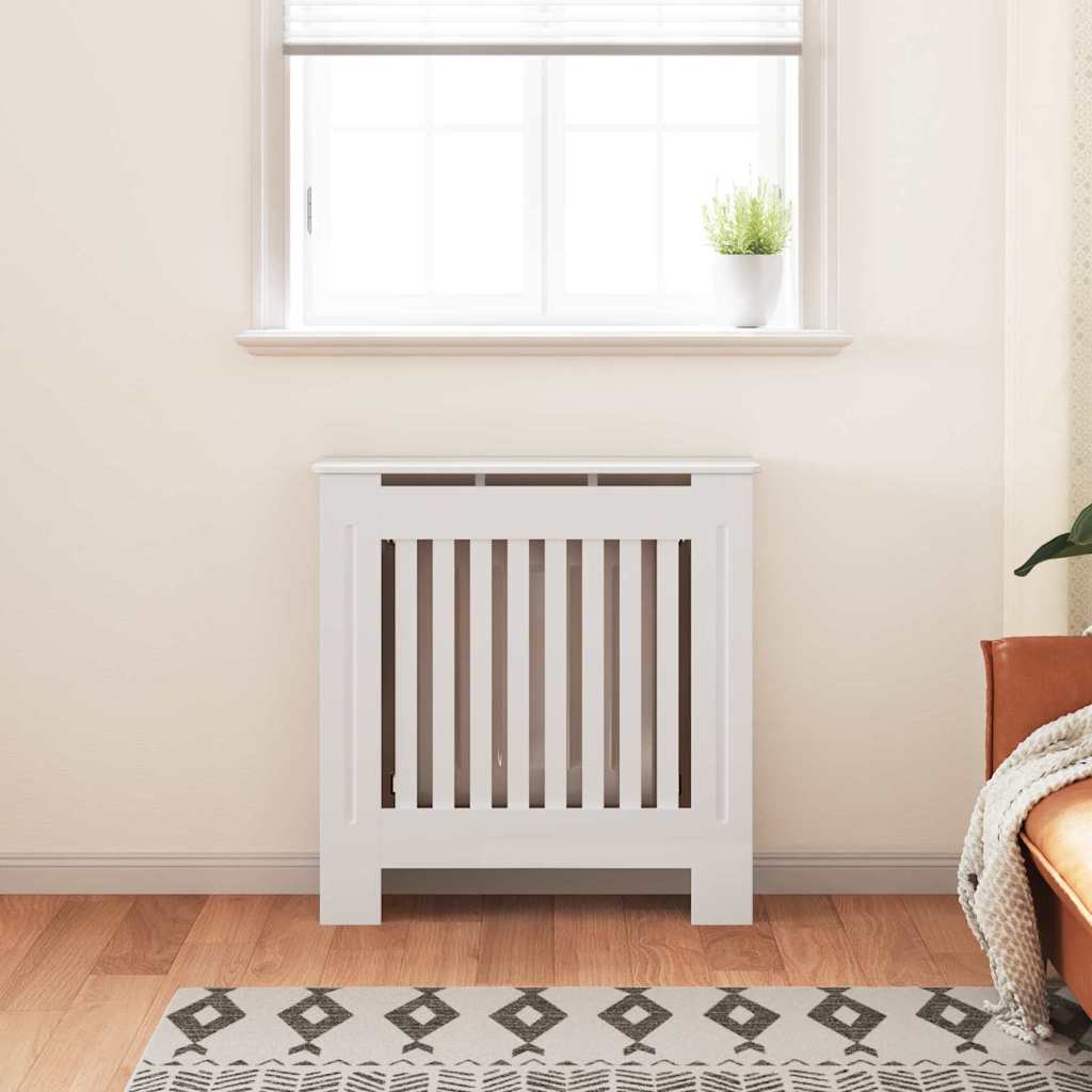 Kryt Radiátoru 2 Pcs Bílá 78 X 19 X 81,5 Cm Kompozitní Dřevo