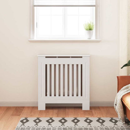 Kryt Radiátoru 2 Pcs Bílá 78 X 19 X 81,5 Cm Kompozitní Dřevo
