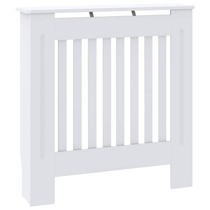 Kryt Radiátoru 2 Pcs Bílá 78 X 19 X 81,5 Cm Kompozitní Dřevo