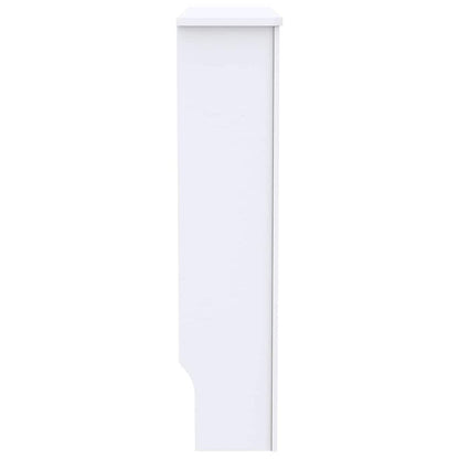 Kryt Radiátoru 2 Pcs Bílá 78 X 19 X 81,5 Cm Kompozitní Dřevo