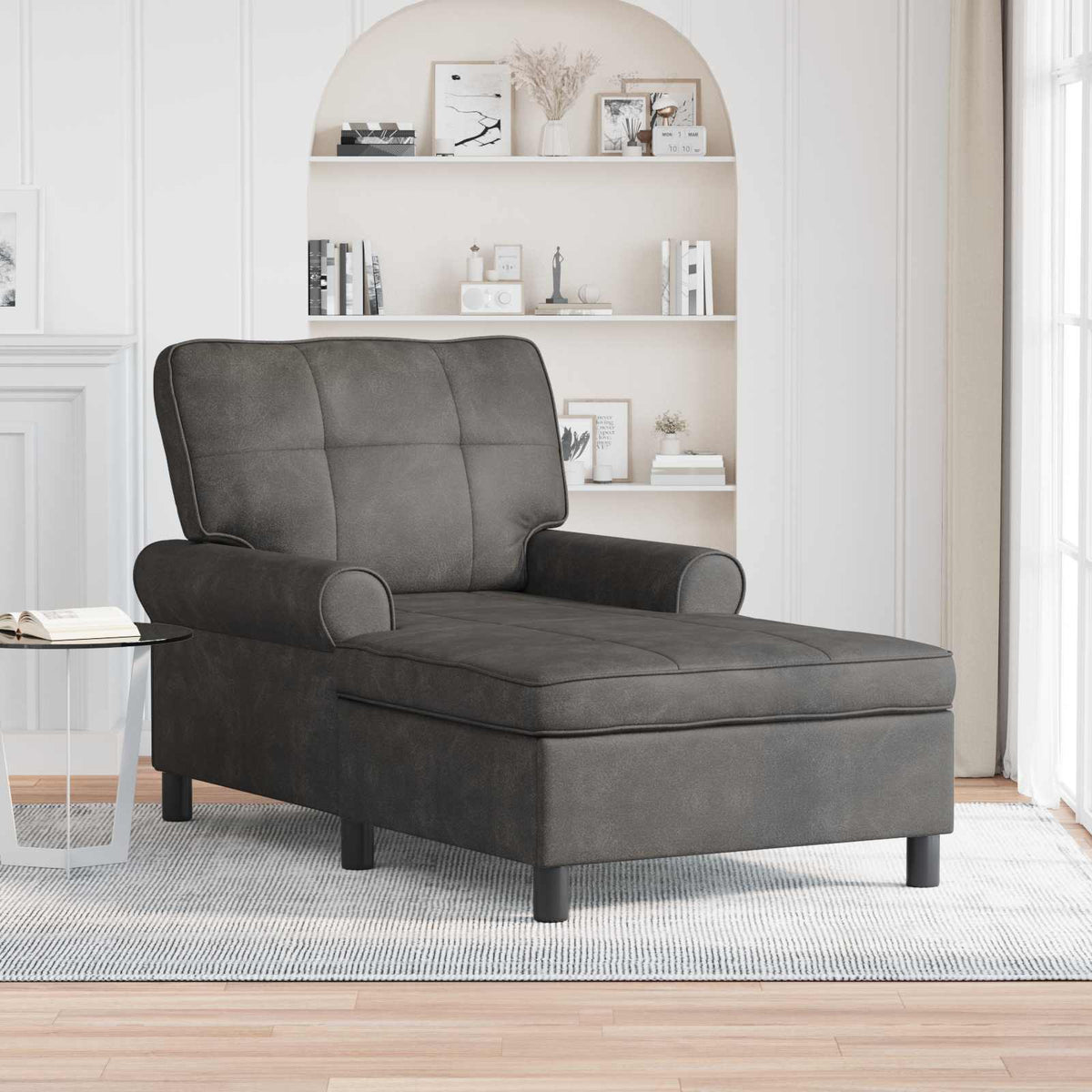 Chaise Lounge Umělá Kůže 91 X 157 X 91 Cm
