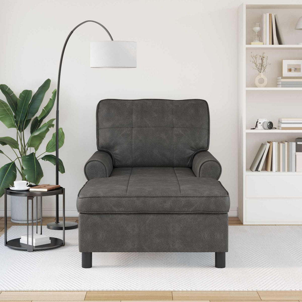 Chaise Lounge Umělá Kůže 91 X 157 X 91 Cm