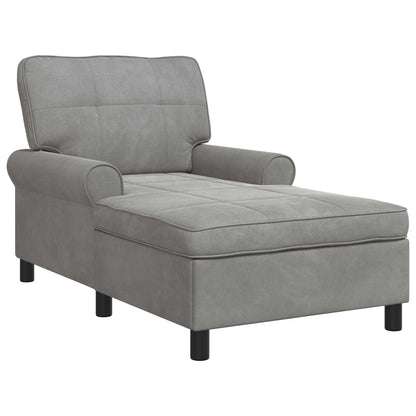 Chaise Lounge S Polštářem 91 X 157 X 91 Cm Samet