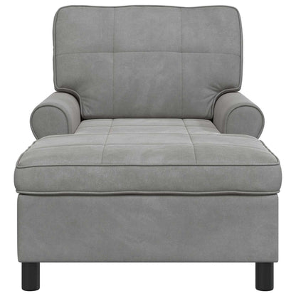 Chaise Lounge S Polštářem 91 X 157 X 91 Cm Samet