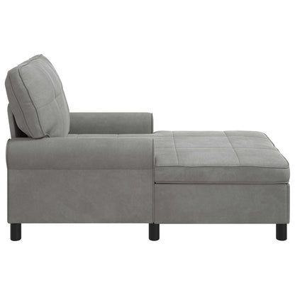 Chaise Lounge S Polštářem 91 X 157 X 91 Cm Samet