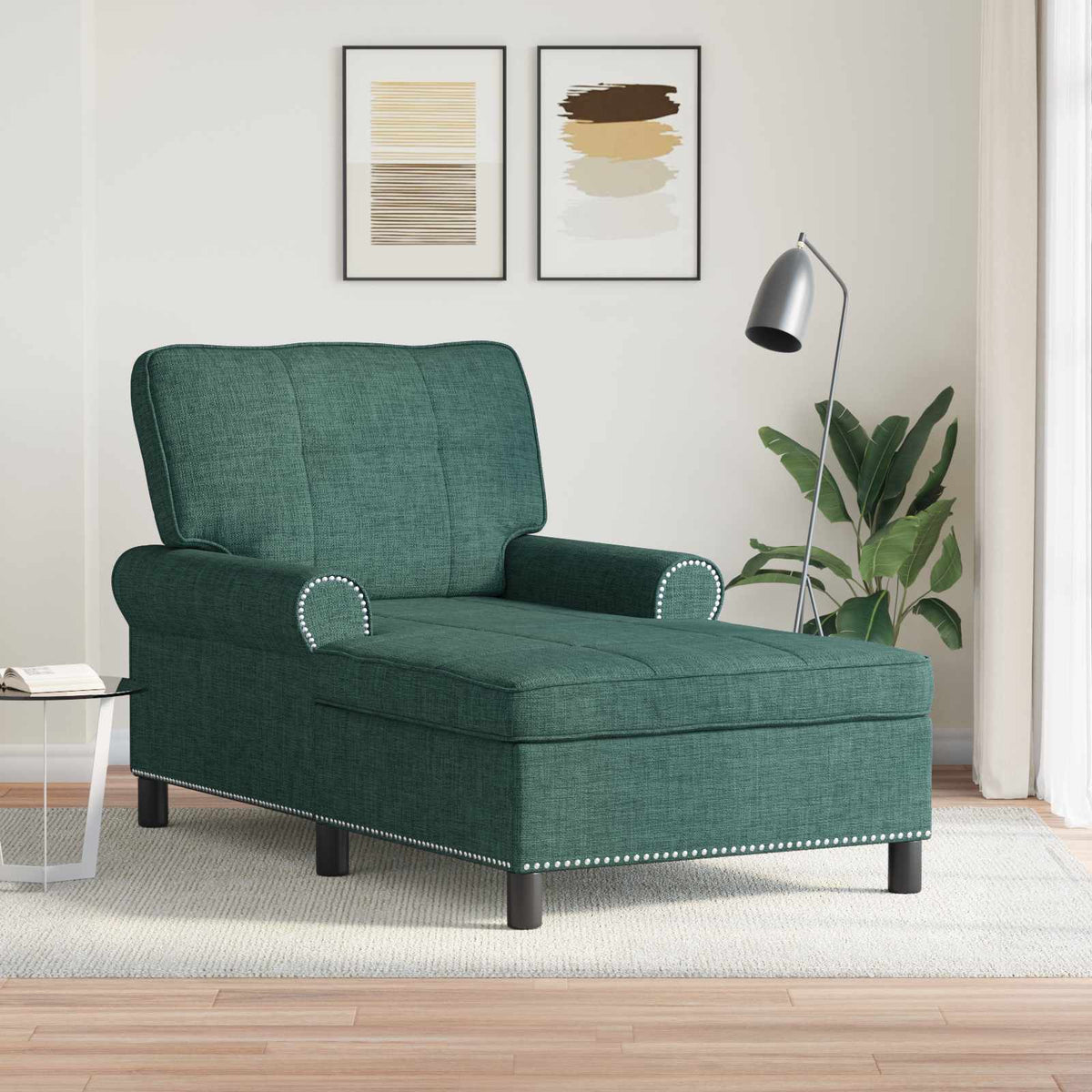 Chaise Lounge Textil 91 X 157 X 91 Cm