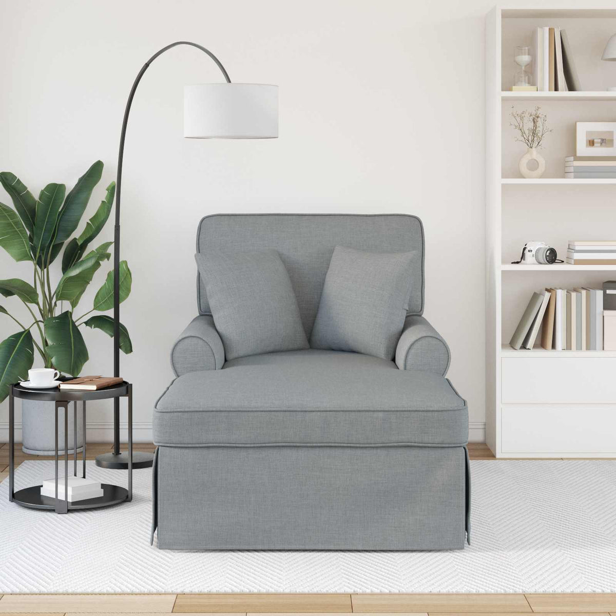 Lounge Chaise S Volánem 3 Ks Textil