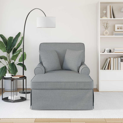 Lounge Chaise S Volánem 3 Ks Textil