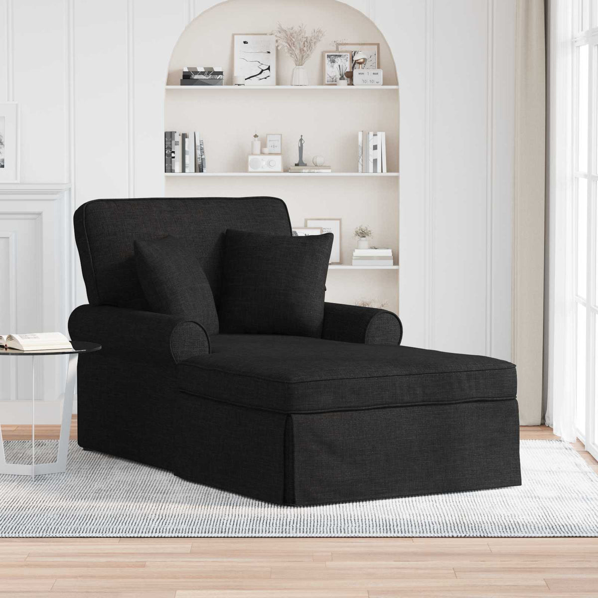 Lounge Chaise S Volánem 3 Ks Textil