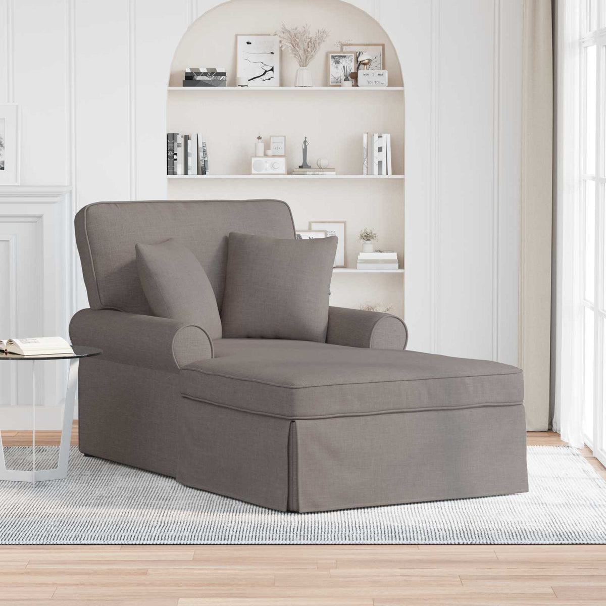 Lounge Chaise S Volánem 3 Ks Textil