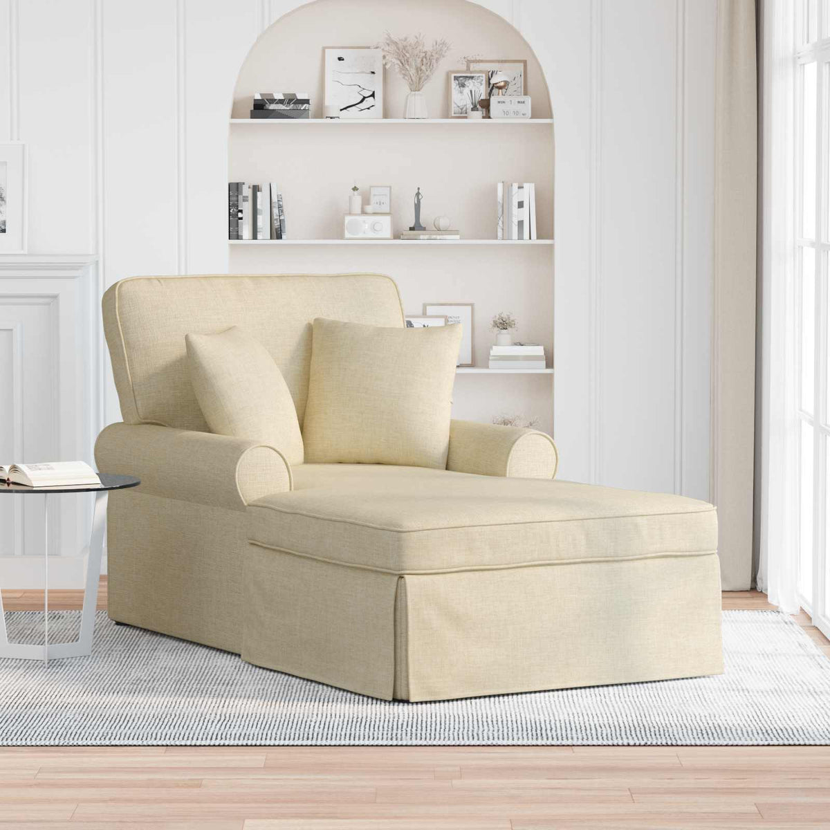Lounge Chaise S Volánem 3 Ks Textil