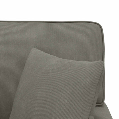 Lounge Chaise S Volánem 3 Ks Žebrovaná Látka