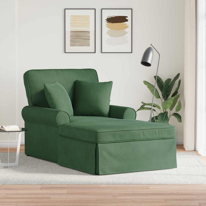 Lounge Chaise S Volánem 3 Ks Žebrovaná Látka