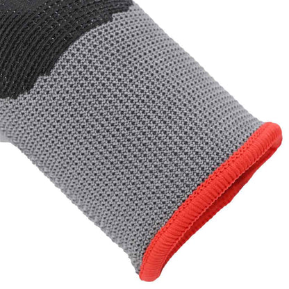 Pracovní Rukavice 12 Ks Šedá A Černá 7 / S Polyester