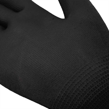 Pracovní Rukavice 12 Ks Černá 7 / S Polyester