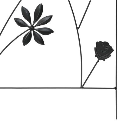 Zahradní Plot 3 Ks 112 X 39,5 Cm Ocel