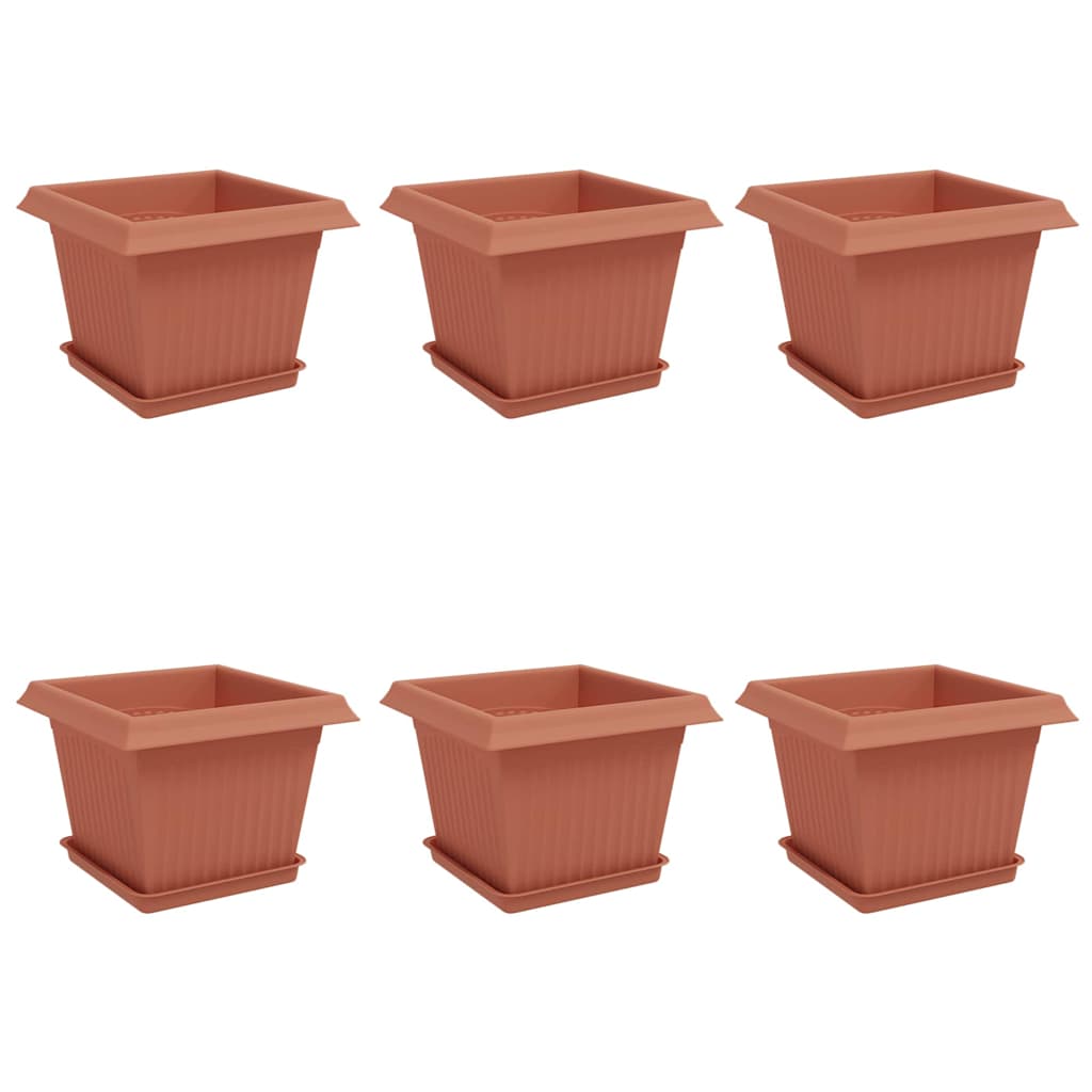 Květináče 6 Ks Plast