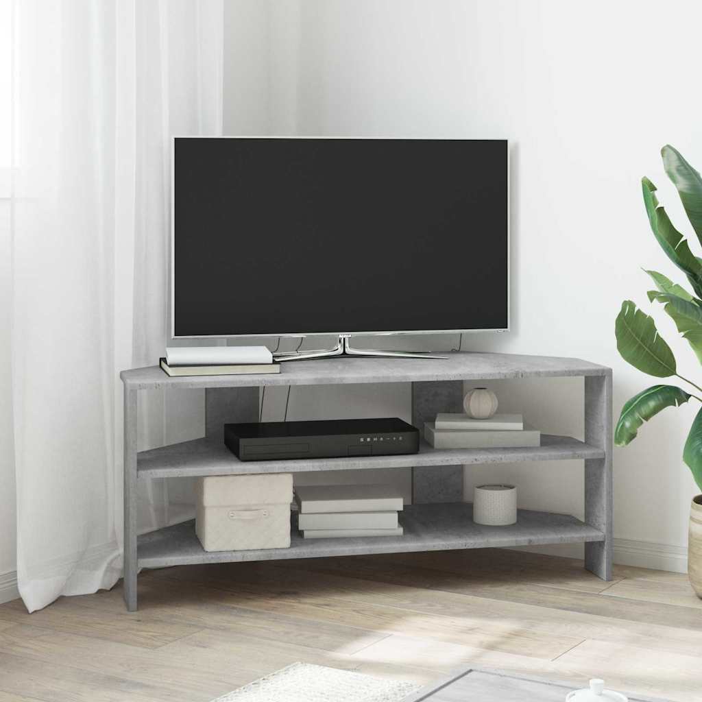 Rohováskříňnatv 102X40,5X45Cm Betonově Šedá Kompozitní Dřevo