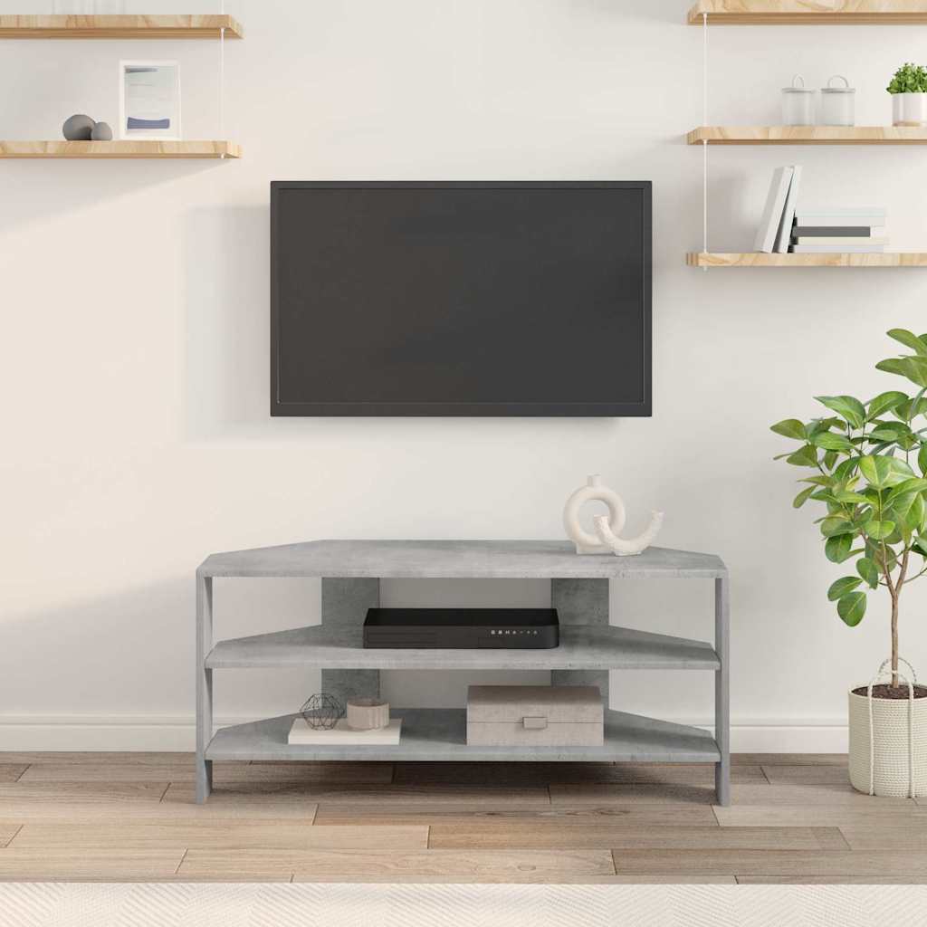 Rohováskříňnatv 102X40,5X45Cm Betonově Šedá Kompozitní Dřevo