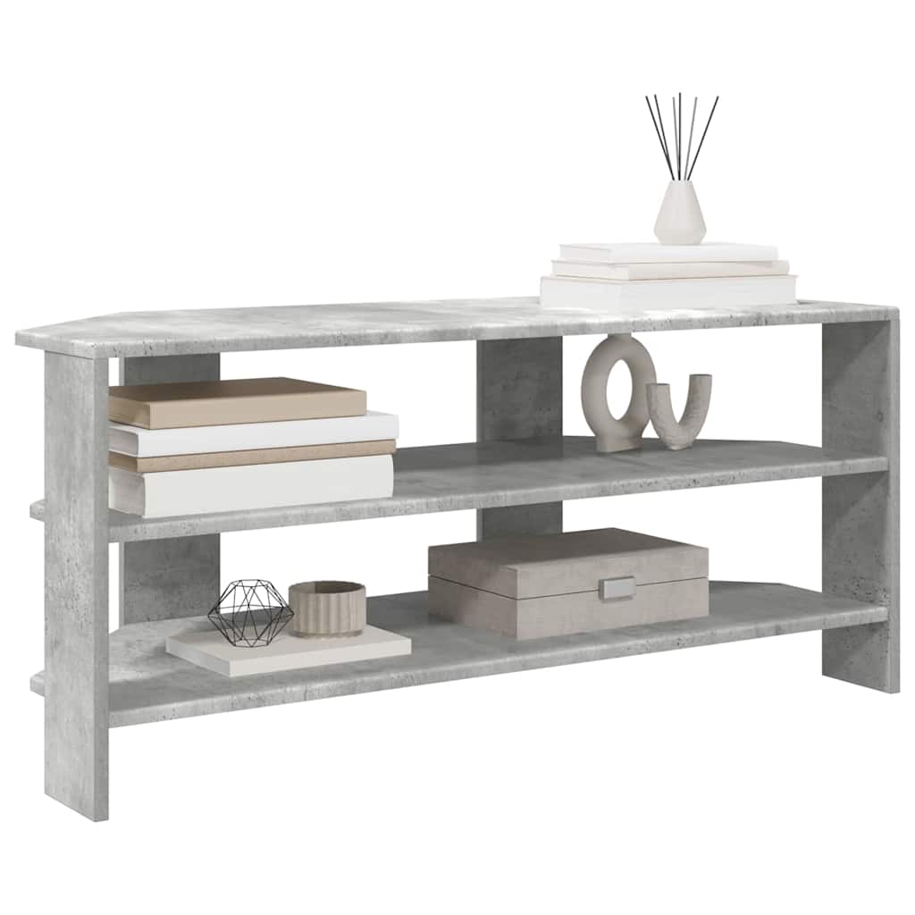 Rohováskříňnatv 102X40,5X45Cm Betonově Šedá Kompozitní Dřevo