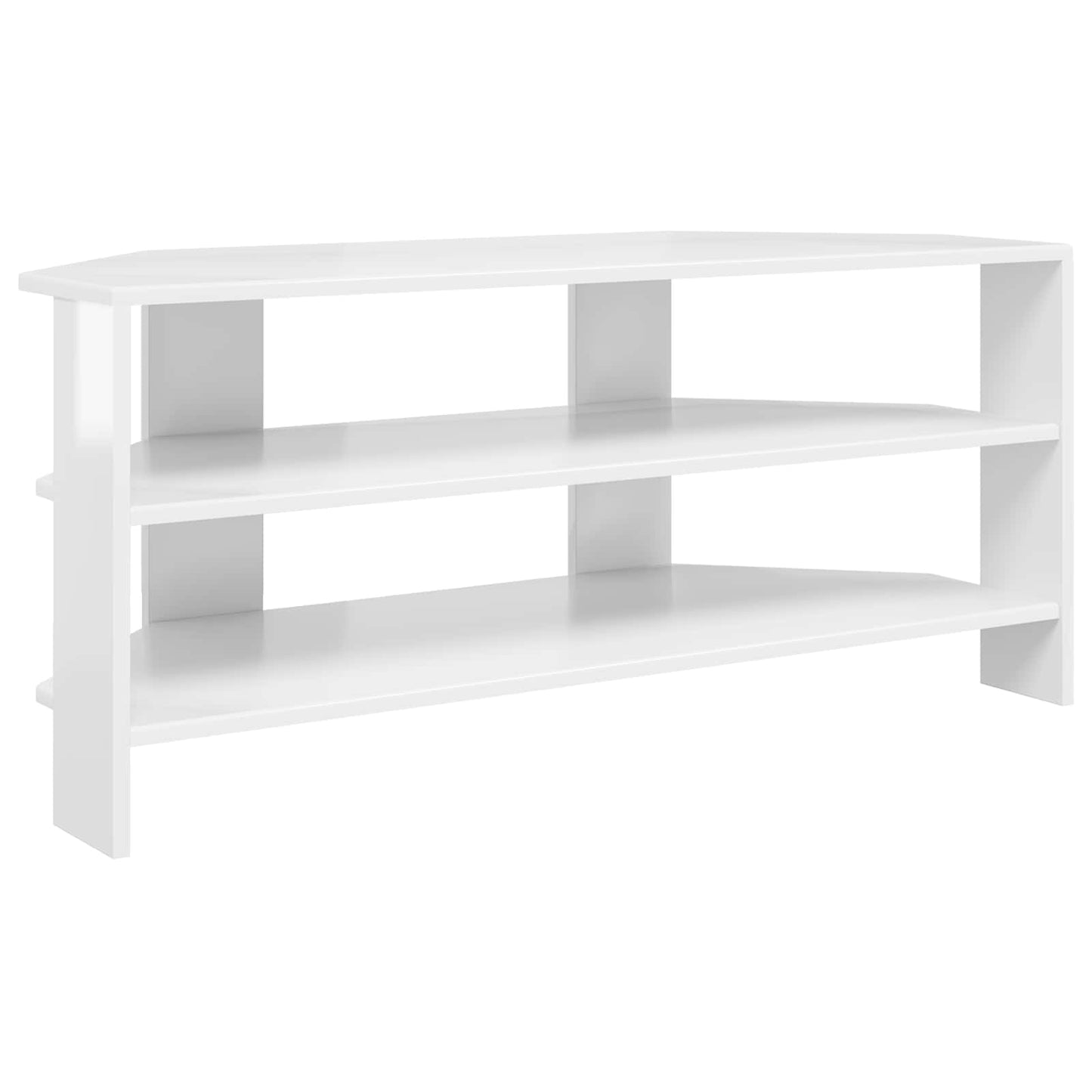 Rohováskříňnatv 102X40,5X45Cm Vysoce Lesklá Bílá