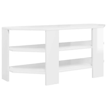 Rohováskříňnatv 102X40,5X45Cm Vysoce Lesklá Bílá