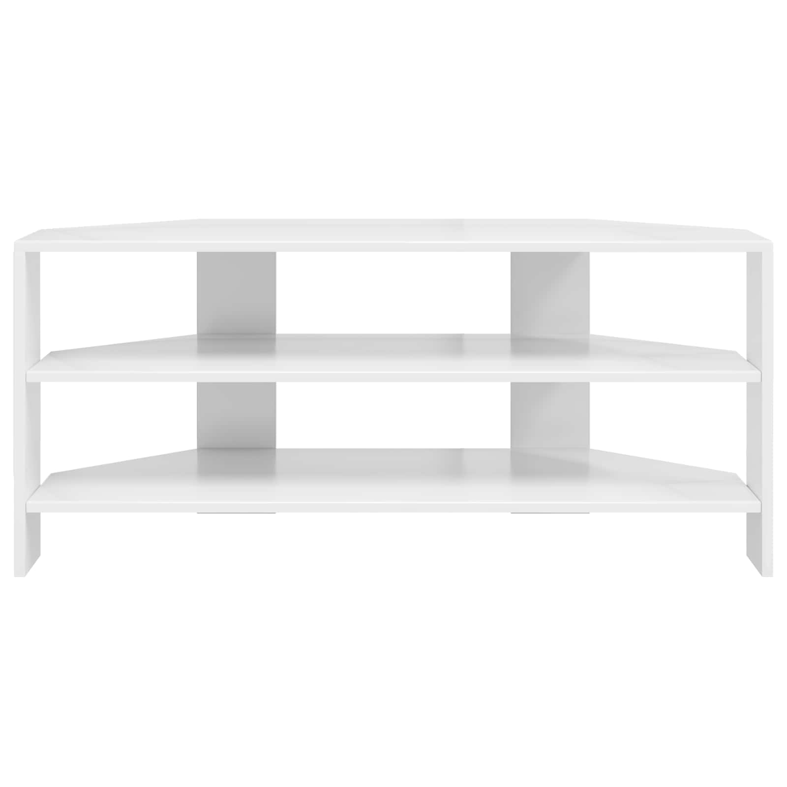 Rohováskříňnatv 102X40,5X45Cm Vysoce Lesklá Bílá