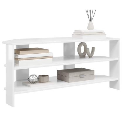 Rohováskříňnatv 102X40,5X45Cm Vysoce Lesklá Bílá